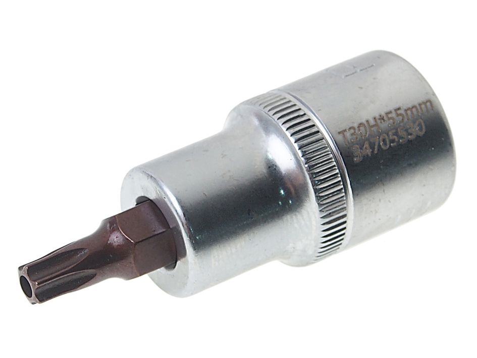 Головка-бита TORX Premium T30 с отверстием 1/2" (L-55мм) ROCKFORCE /1