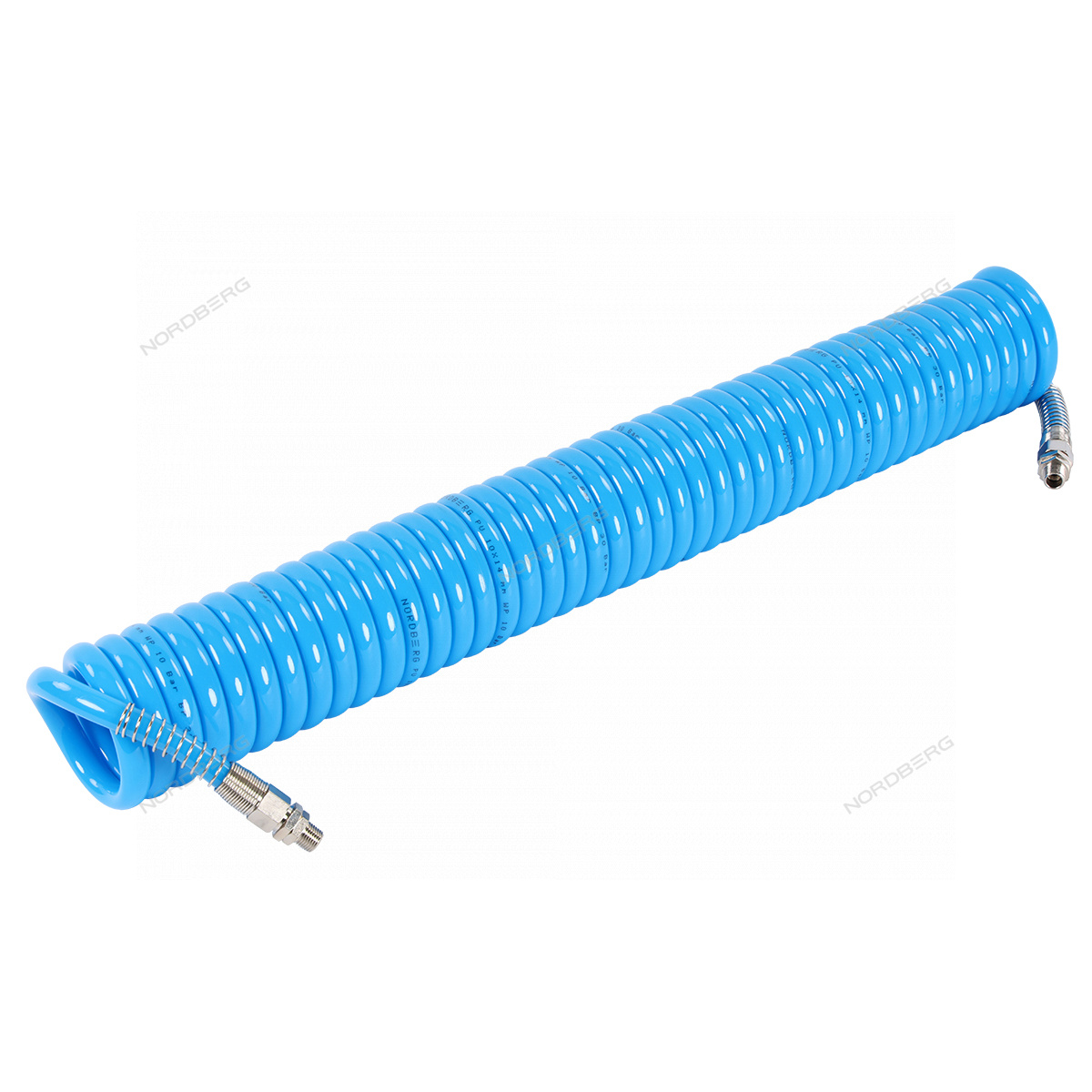 Шланг воздушный спиральный ПУ диам. 10х14мм, 11м NORDBERG HS1011PU