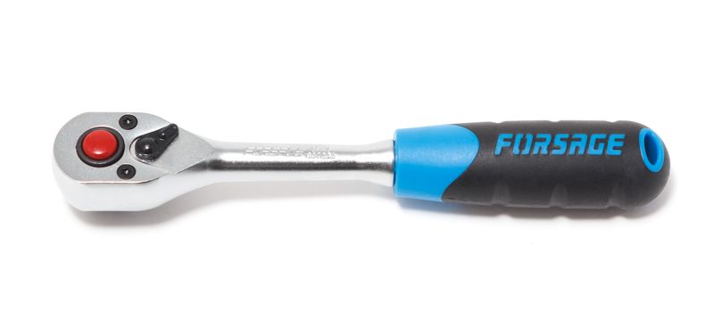 Трещотка с резиновой ручкой усиленная 1/4(72зуба) Forsage F-80722A