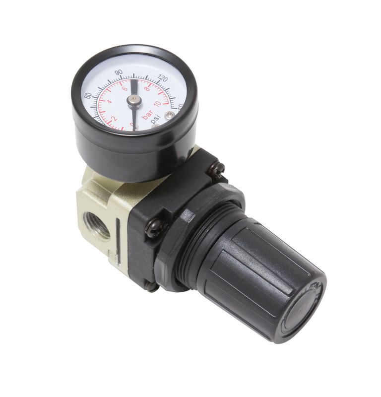 Регулятор давления воздуха с индикатором 1/4"(F)x1/4"(F) (0-10bar) Forsage F-2000-02(код 47055)