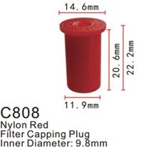 Клипса для крепления внутренней обшивки а/м универсальная пластиковая (100шт/уп.) Forsage F-C808(universal)