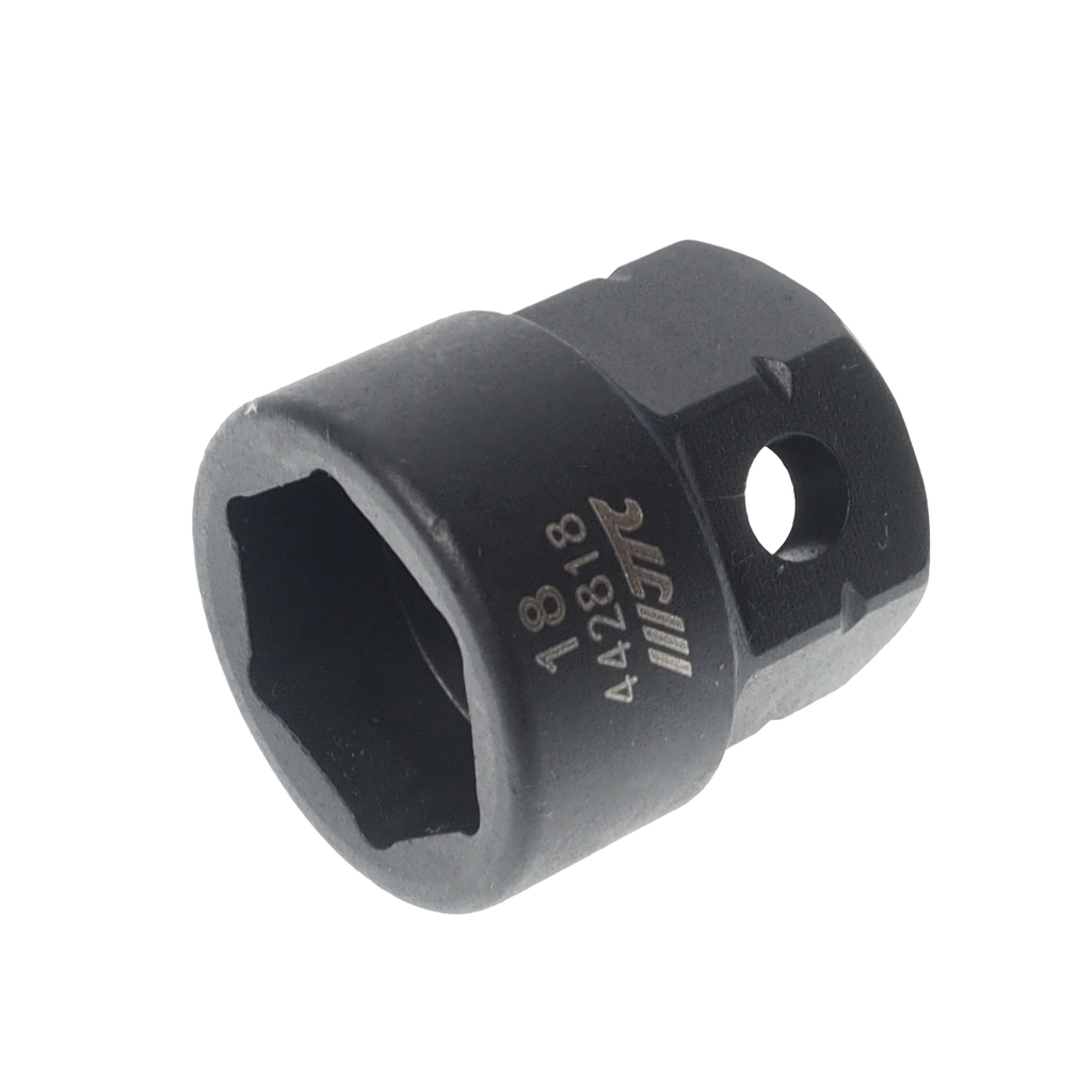 JTC-442818 - Головка торцевая 1/2" 18мм ударная мини L=28мм JTC - 
Изготовлены из высококачественной хромомолибденовой стали.
6 граней, метрический размер.



S: 18
А: 22
С: 27
L: 28


