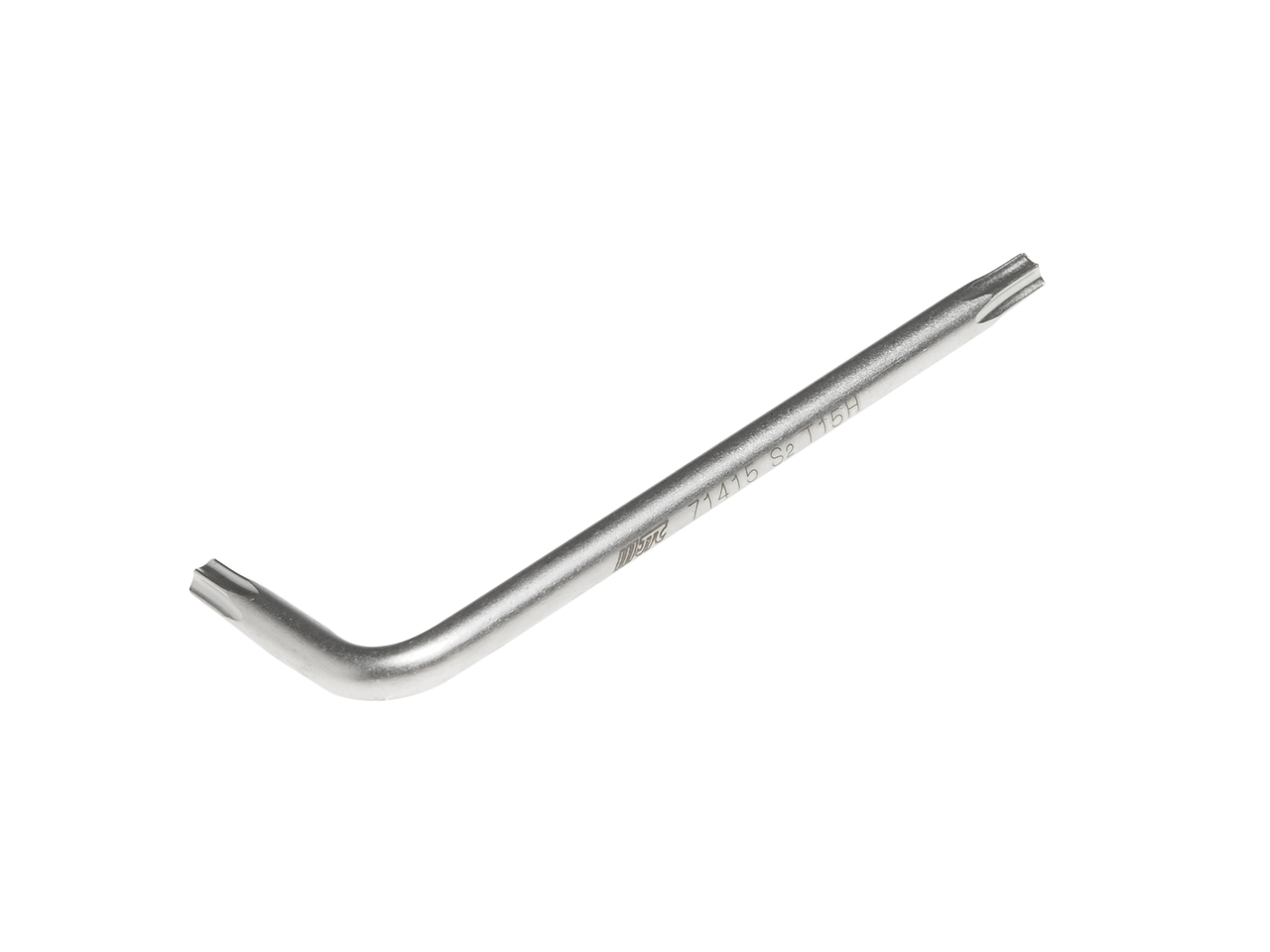JTC-71415 - Ключ TORX Г-образный T15H с отверстием JTC - 
Материал: S2 сталь.
Размер: T15H.
Размер удлиненной части: 54 мм.
Размер короткой части: 18 мм.
