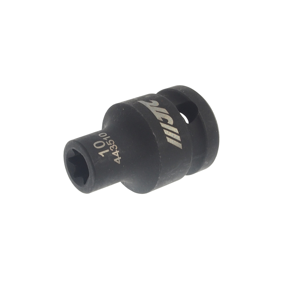 JTC-443510 - Головка торцевая 1/2" TORX E10 ударная JTC - 
6 граней, размер E10.
Изготовлена из высококачественной хром-молибденовой стали.
Присоединительный квадрат: 1/2".
Общая длина: 38 мм.
Габаритные размеры: 14.2/25/38 (Ш1/Ш2/Д)
