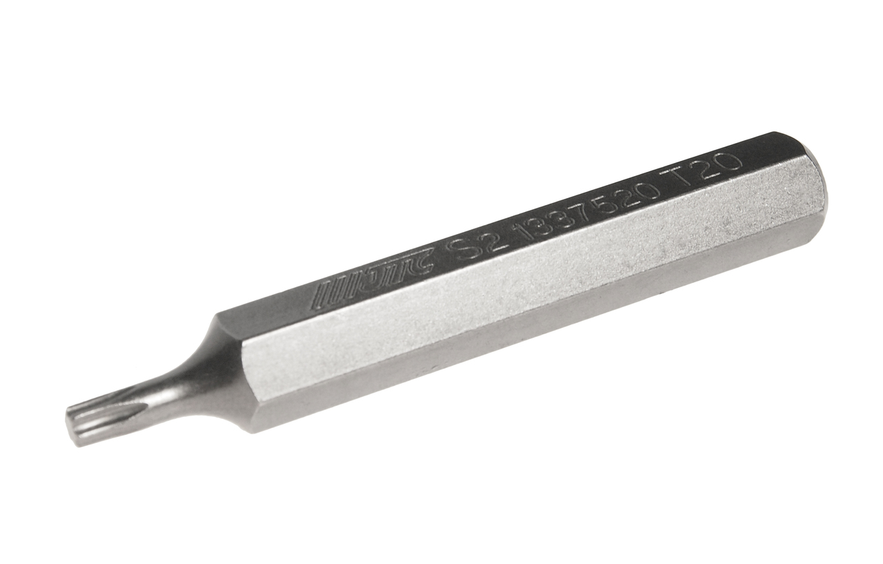 JTC-1337520 - Бита TORX Т20х75мм 10мм удлиненная S2 JTC - 
Размер: Т20 х 75 мм., удлиненная TORX.
Длина насадки: 10 мм.
Материал: S2 сталь.
