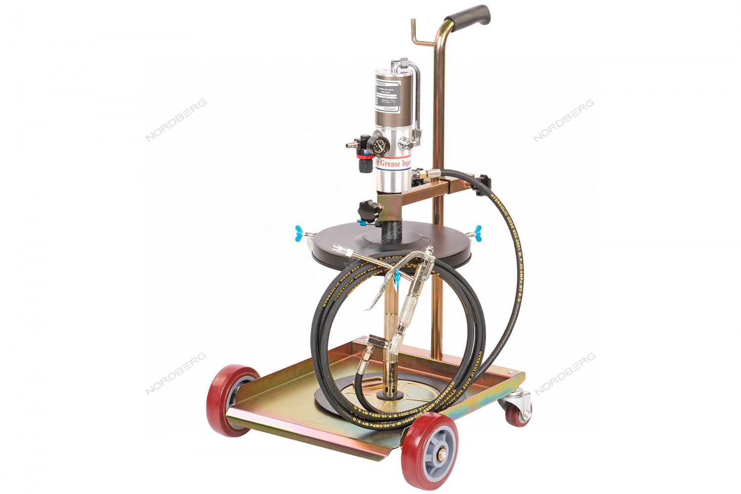 Установка пневматическая для раздачи густой смазки из бочек 20-60 л, с тележкой NORDBERG NO5030