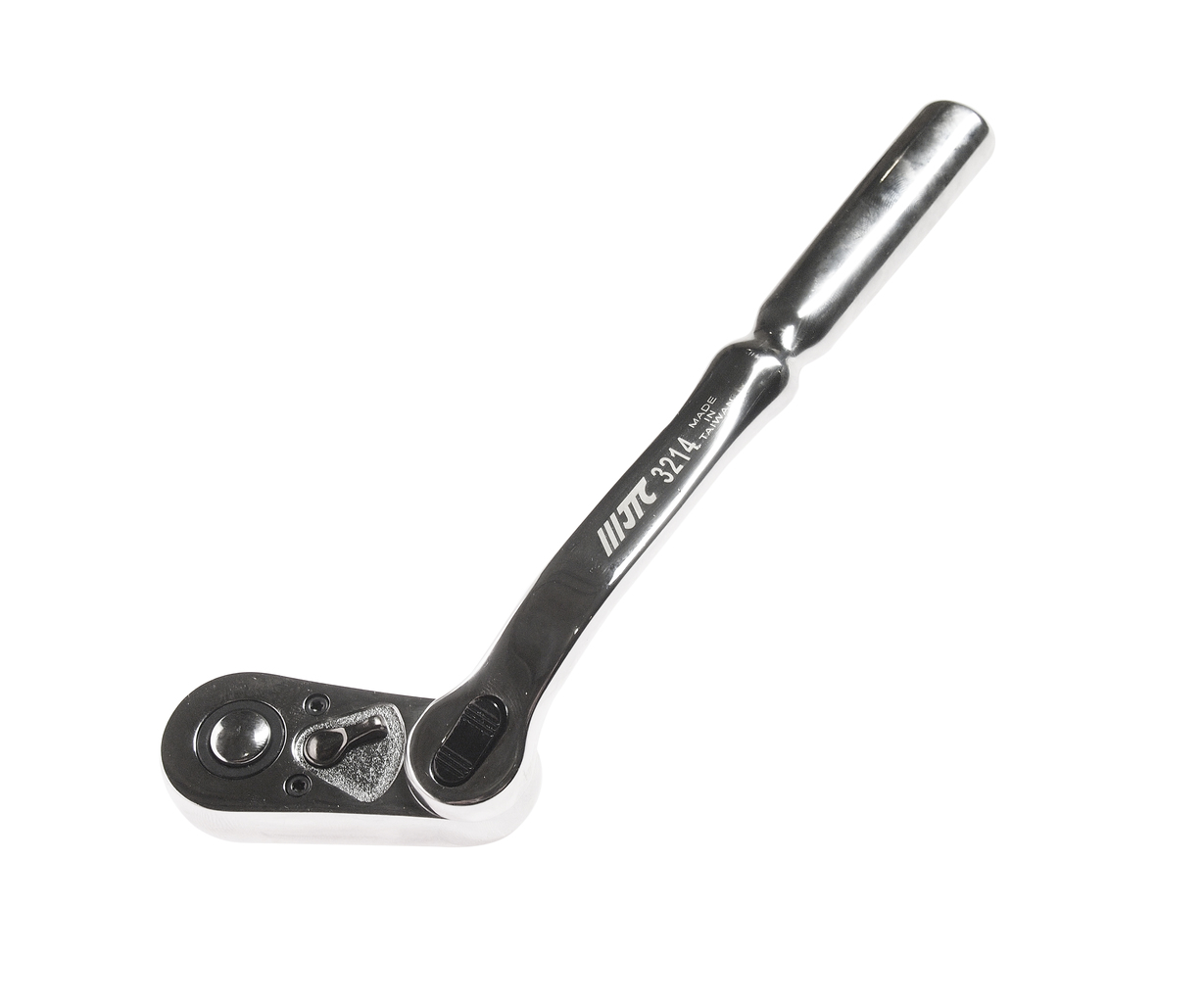 JTC-3214 - Ключ трещотка 3/8" 72 зуба поворотная 5 позиций JTC -  
Шарнирный механизм позволяет выставлять оптимальный угол трещотки. 
С хромированной глянцевой поверхностью. 
Регулировка на 360&deg;. 
72 зуба, 5 позиций. 
Габаритные размеры: 300/115