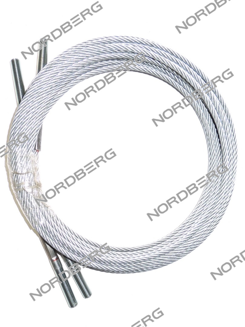Трос для подъемников N4120BE-4 N4120BM-4 ( 2 шт / комплект) NORDBERG ЦБ-0009281