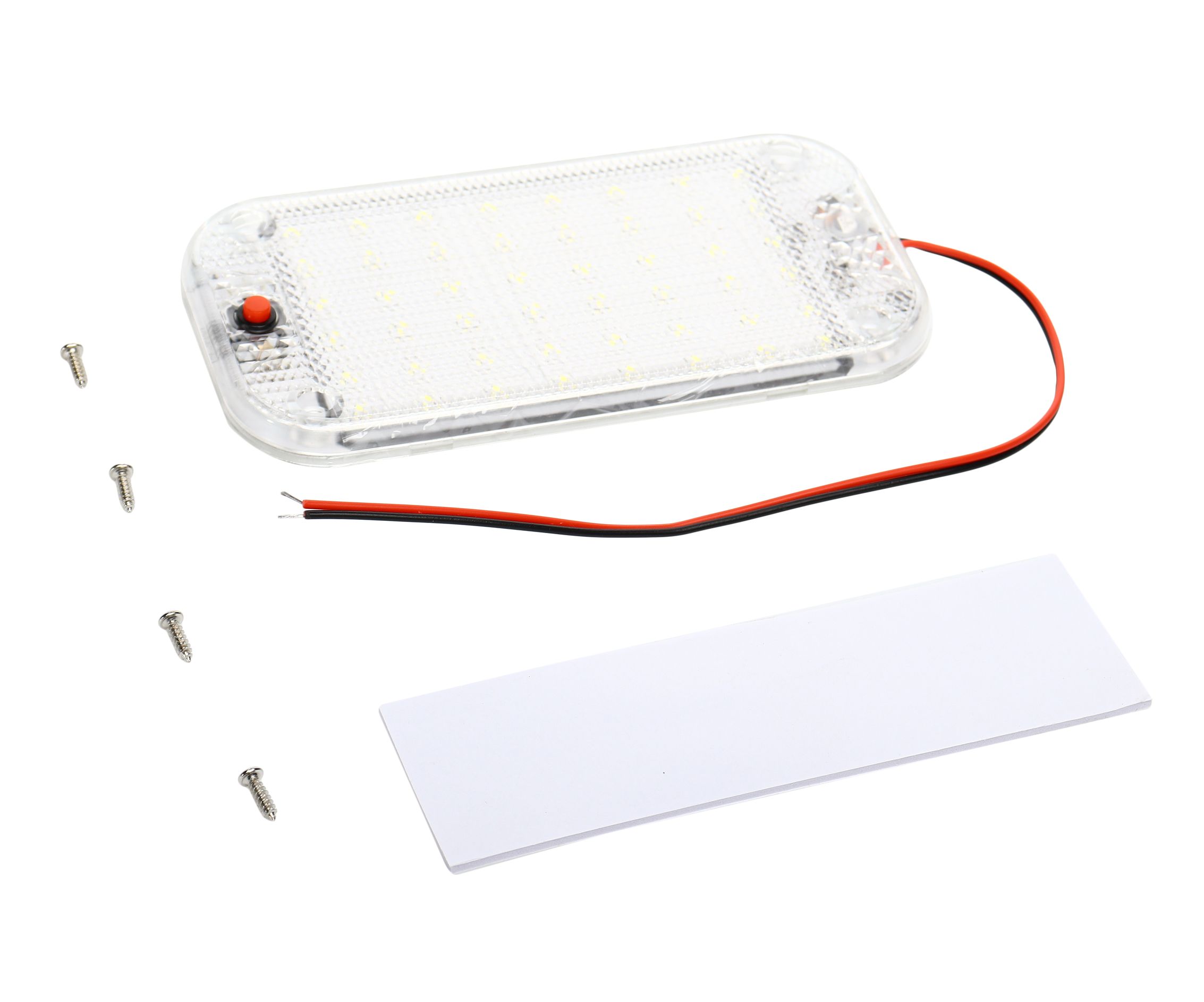 Плафон подсветка SV-3358 LED 48 SMD универсальный с выключателем (150x75мм) 12-24V /1