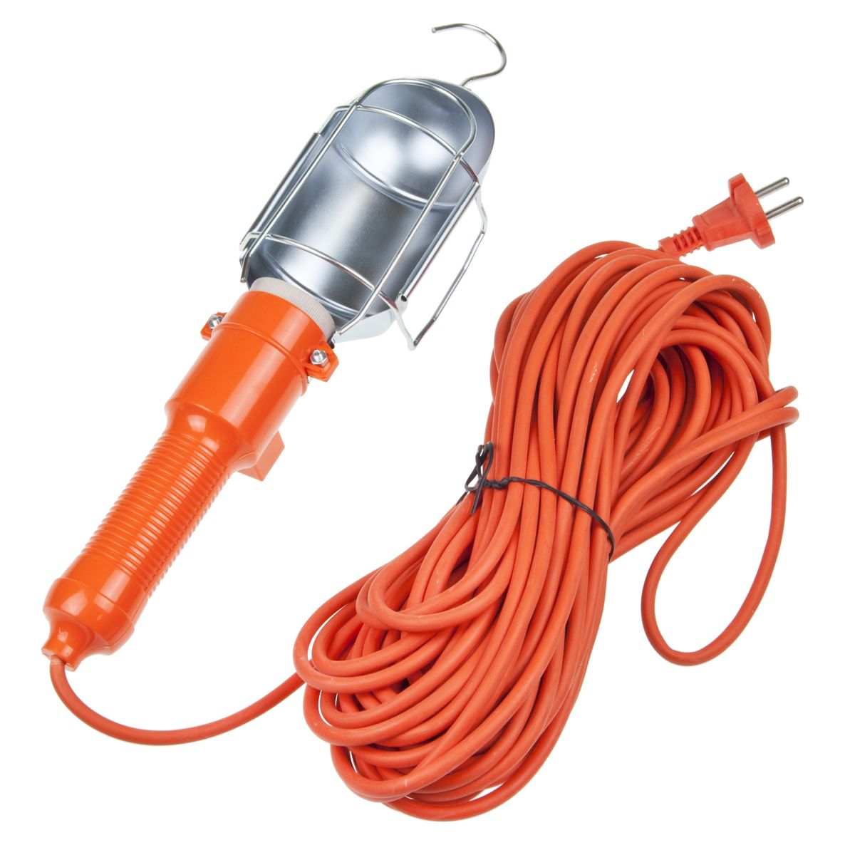 Лампа переносная M-22020 под лампу E27 до 60W, 220V, длина провода 20м  MEGAPOWER 1/24