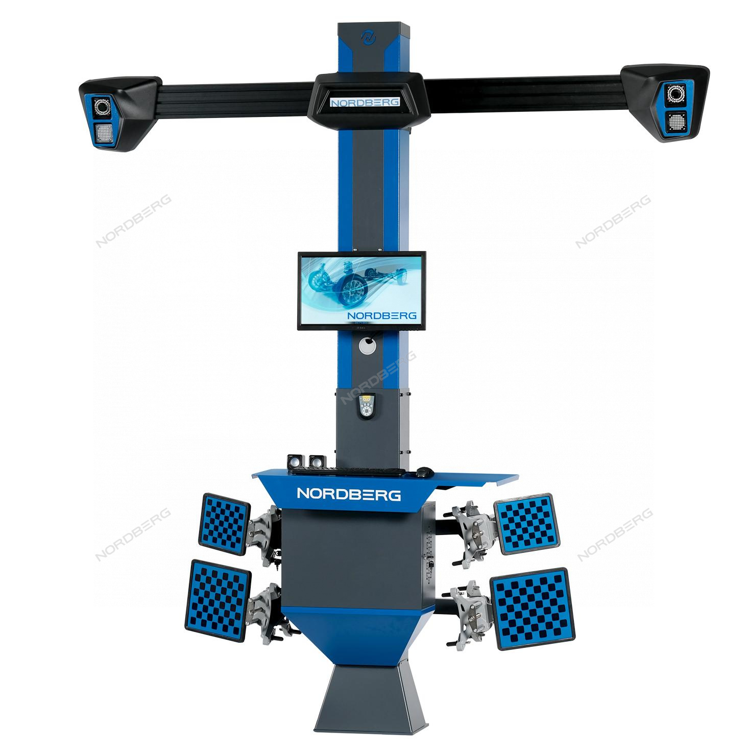 Стенд сход-развал 3D для ям и подъемников NORDBERG C802_синий