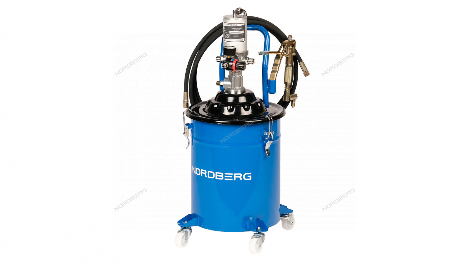 Установка пневматическая для раздачи густой смазки с баком, 20 л NORDBERG NO5020