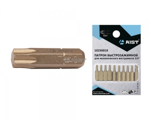 Бит TORX T25 1/4" AIST 1162525T10 L=25мм, титановый, S2, (комплект 10 шт.) Киров