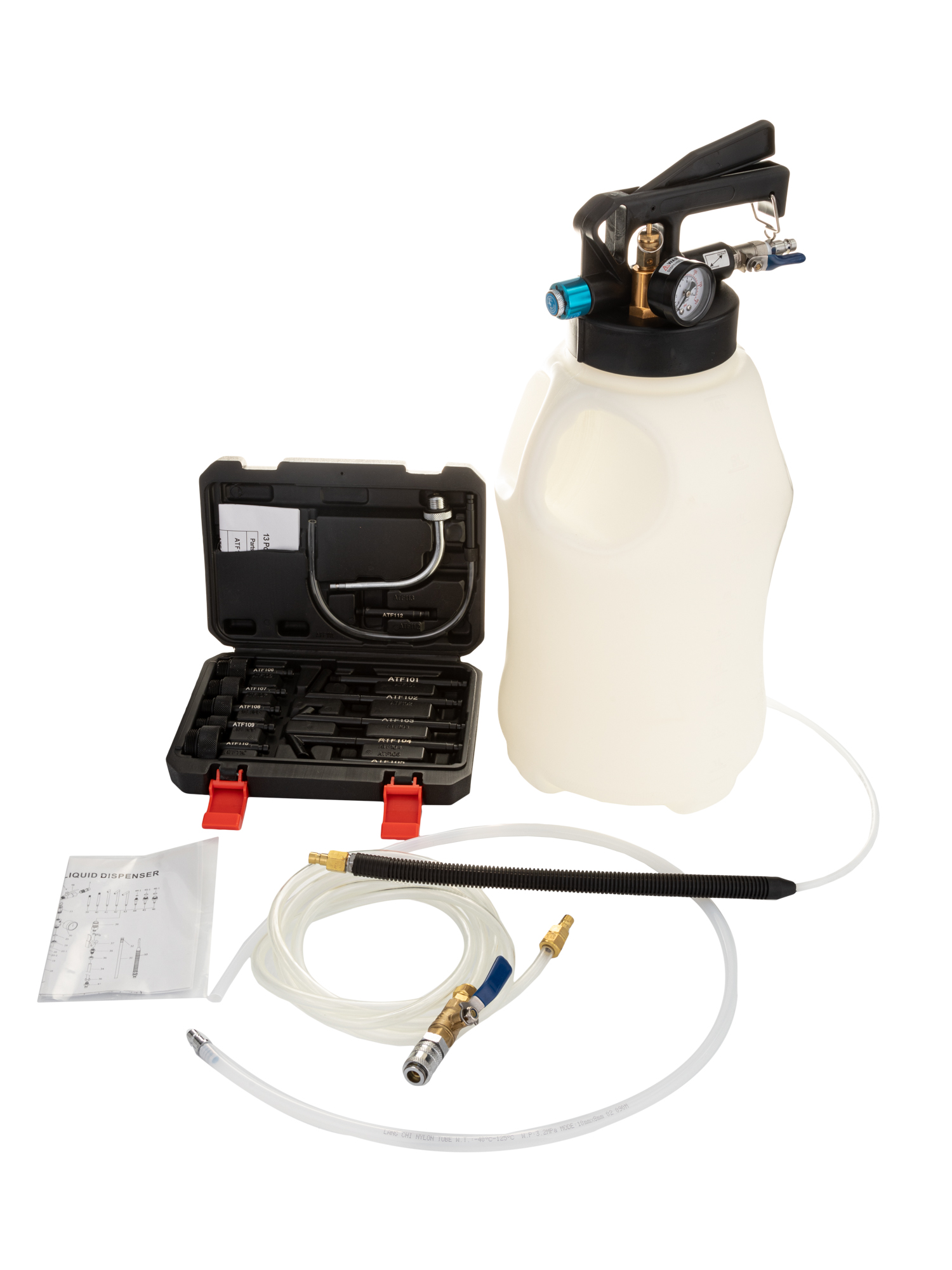 Пневматическое устройство для заправки масла в АКПП 10 литров Vertul vr50035