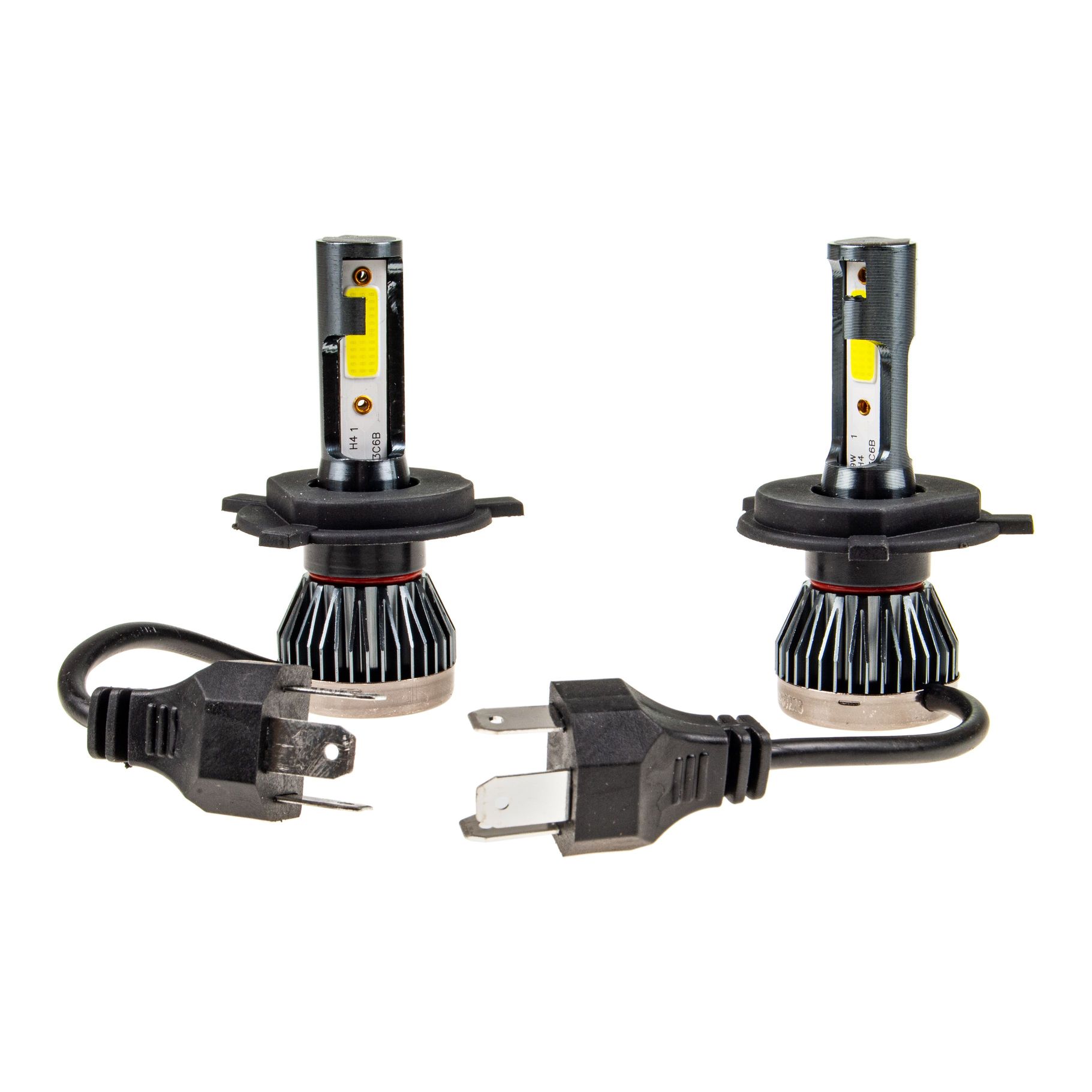 Автолампа MisMINI H4 LED 2 COB 18W с радиатором (2шт) 12-24V /1/ 150