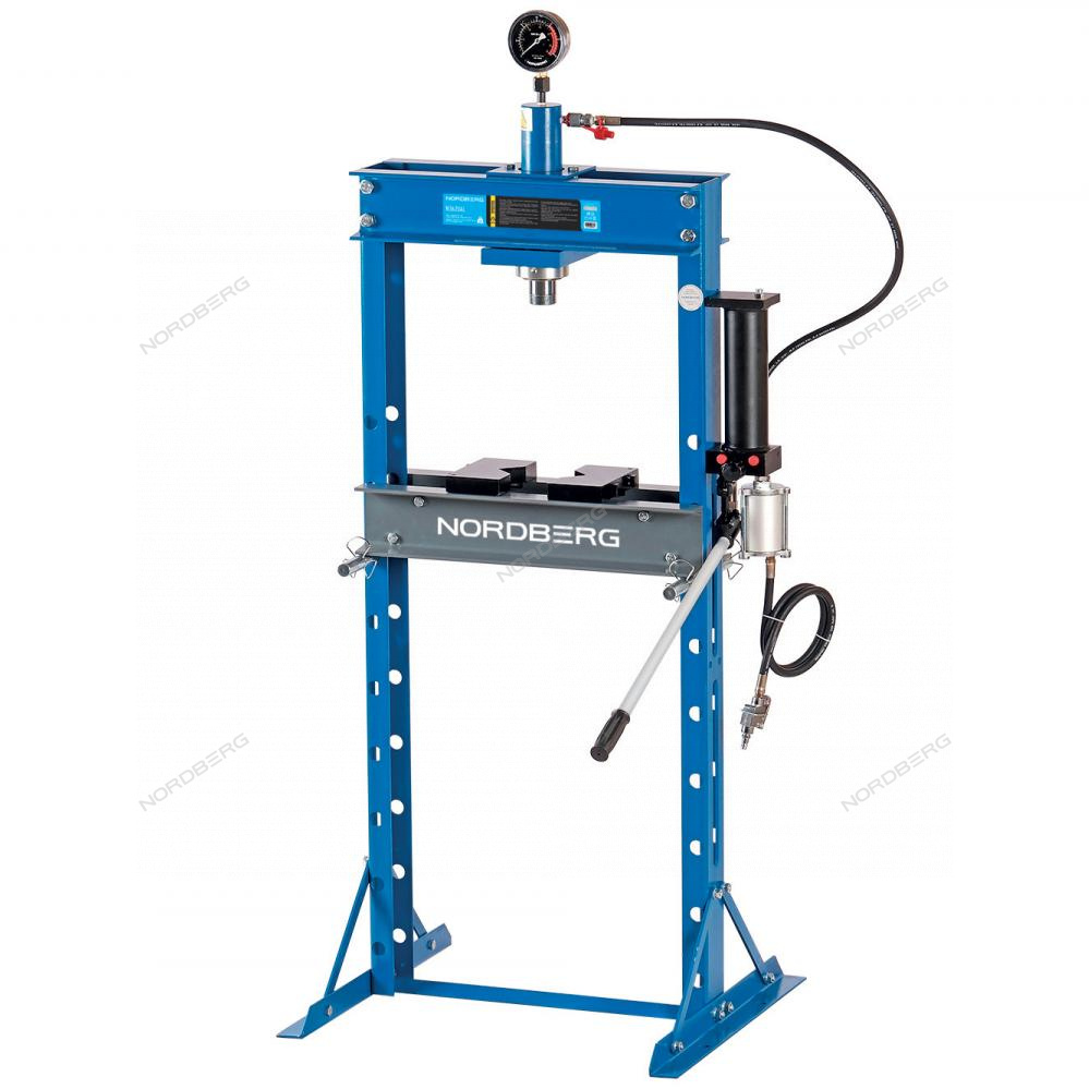 Пресс гидравлический 20т, ручной и пневмопривод NORDBERG N3620AL