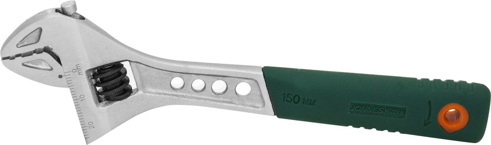 W27AT6 Ключ разводной эргономичный с пластиковой ручкой, 0-19 мм, L-150 мм
