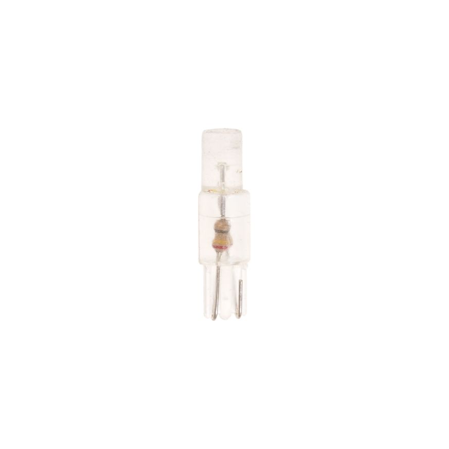 Автолампа T5 (W2*4.6d) 1 LED FLAT WHITE 6000K 7лм   12V MEGAPOWER /10 /100