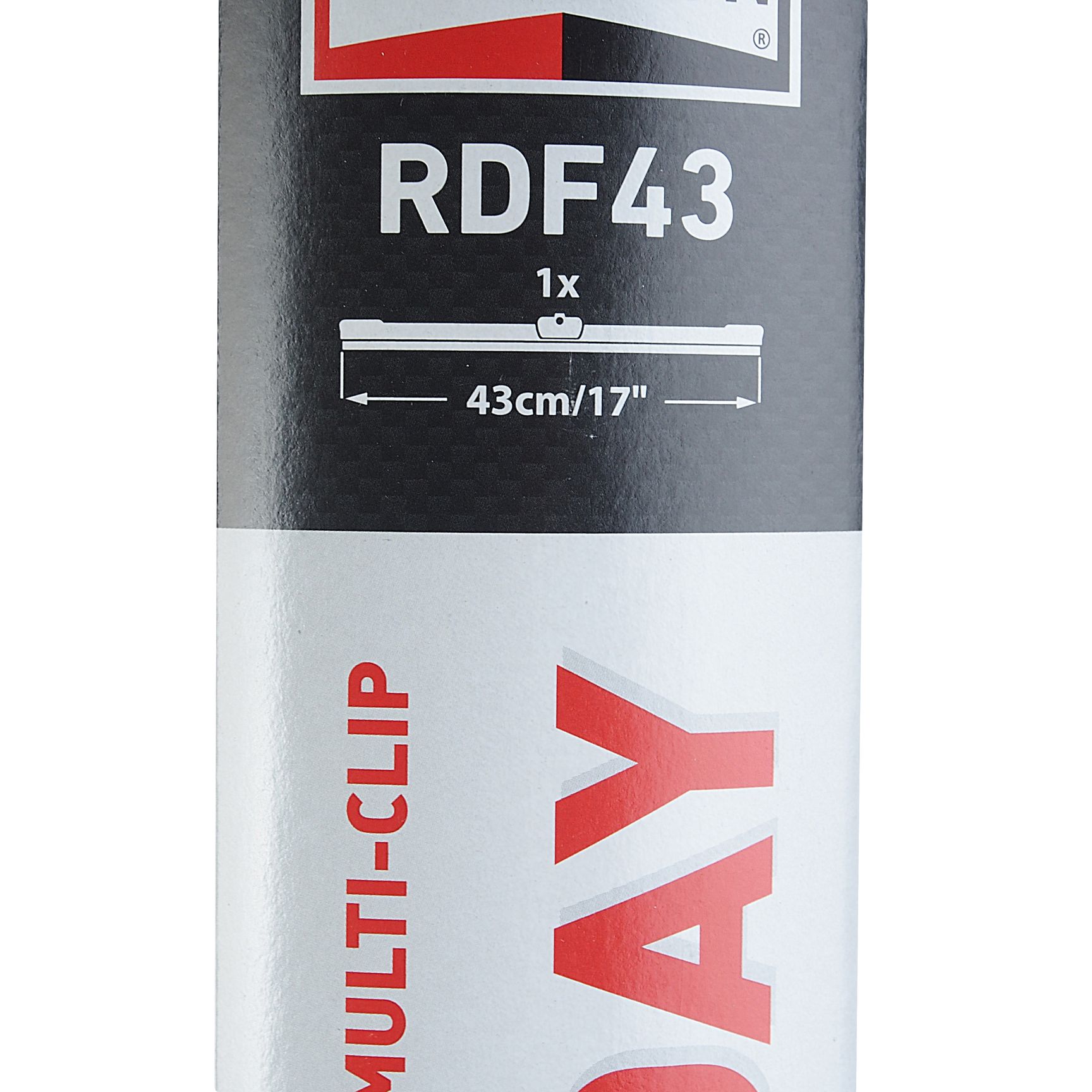 Щетка стеклоочистителя RDF43-B01 "Rainy Day Flat" бескаркасная 430мм (17") Multi Clip CHAMPION /1