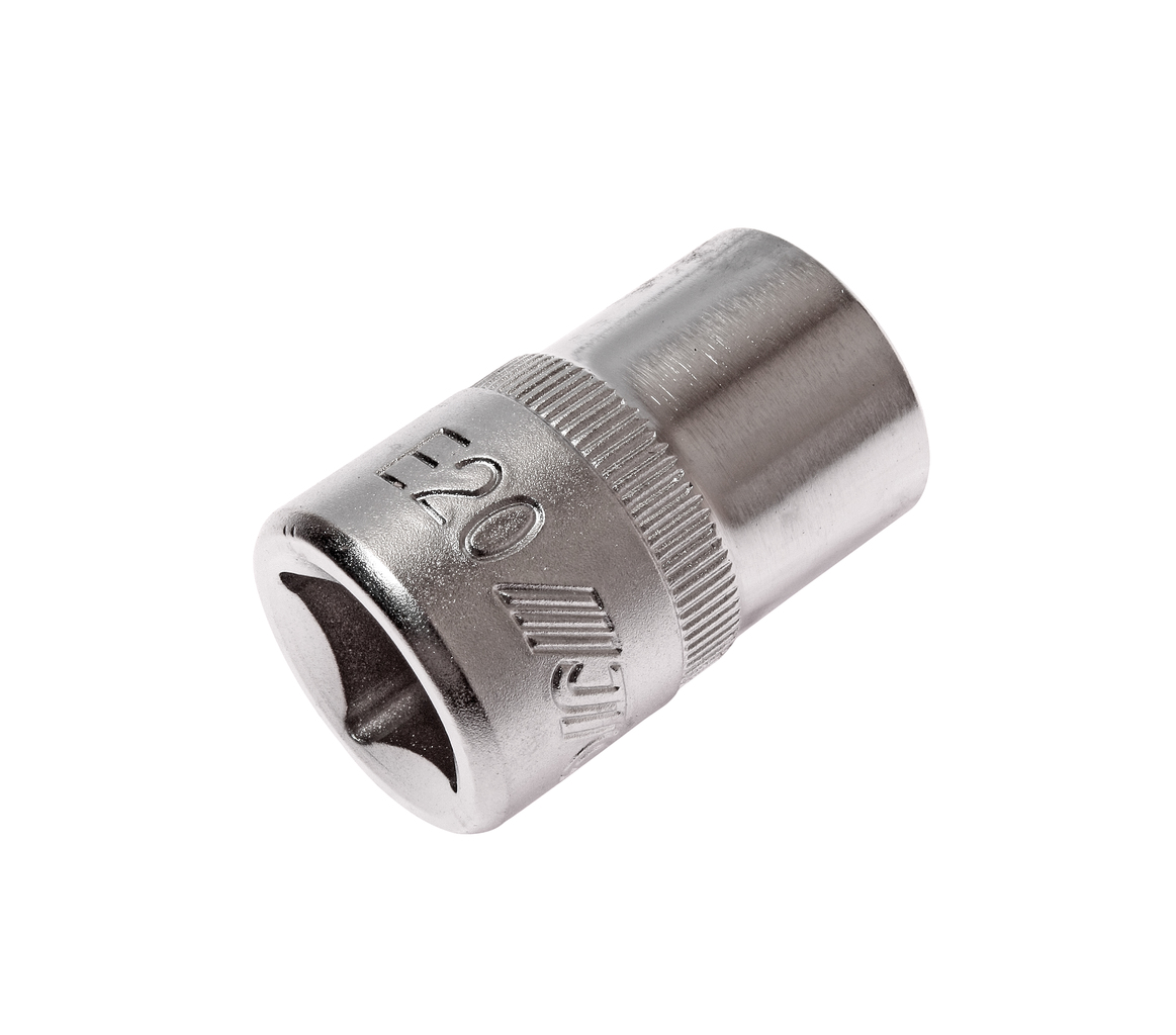 JTC-43520 - Головка торцевая 1/2" TORX E20 L=38мм JTC - 
  Изготовлена из закаленной хром-ванадиевой стали. 
  Размер: 1/2&rdquo;хE20.
  Общая длина: 38 мм. 
  Количество в оптовой упаковке: 10 шт. и 200 шт. 
  Габаритные размеры: 38/24/24 мм. (Д/Ш/В