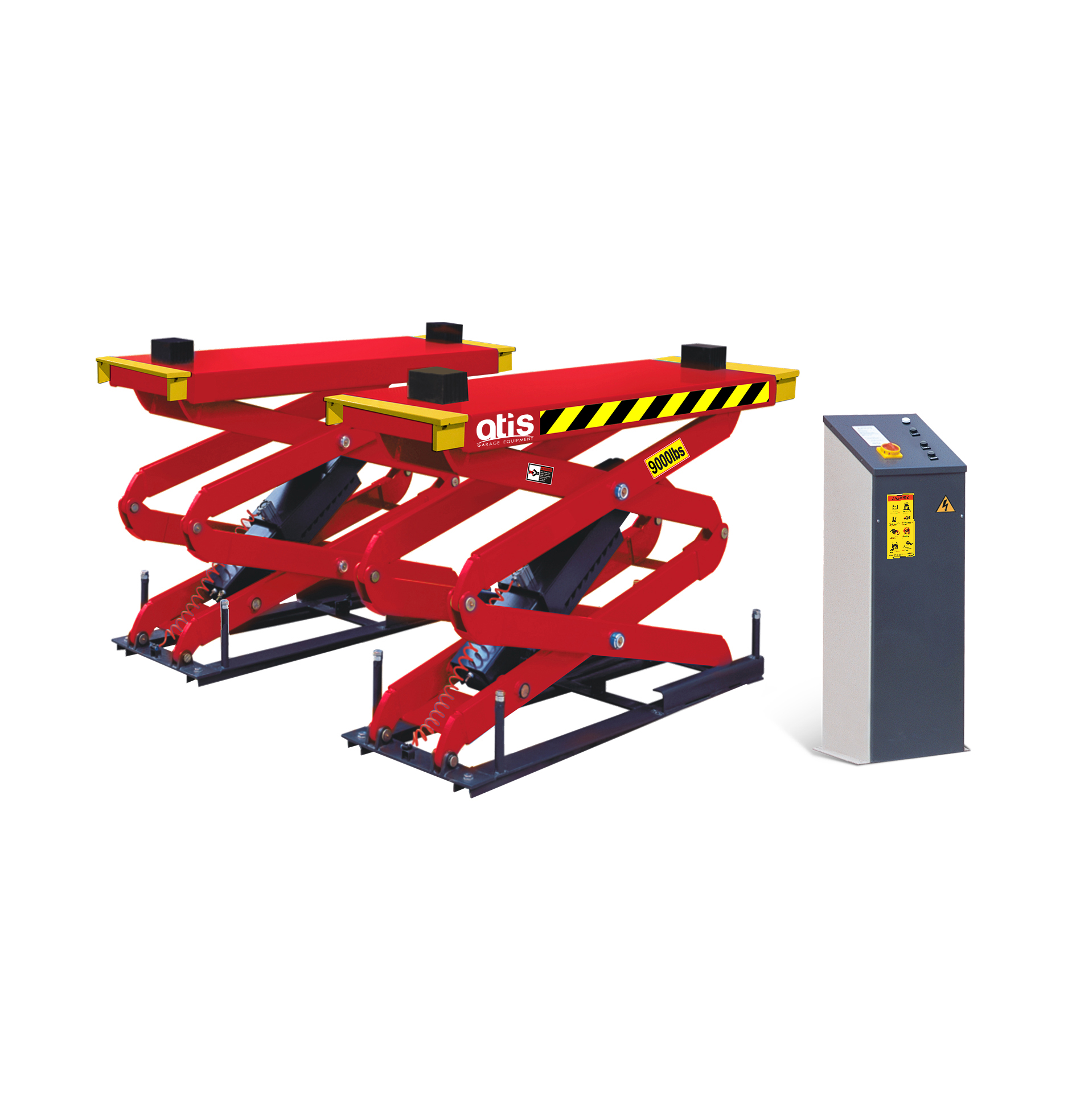 S350F Ножничный (двойные ножницы короткая платформа) заглубляемый подъемник, 3,5 т.