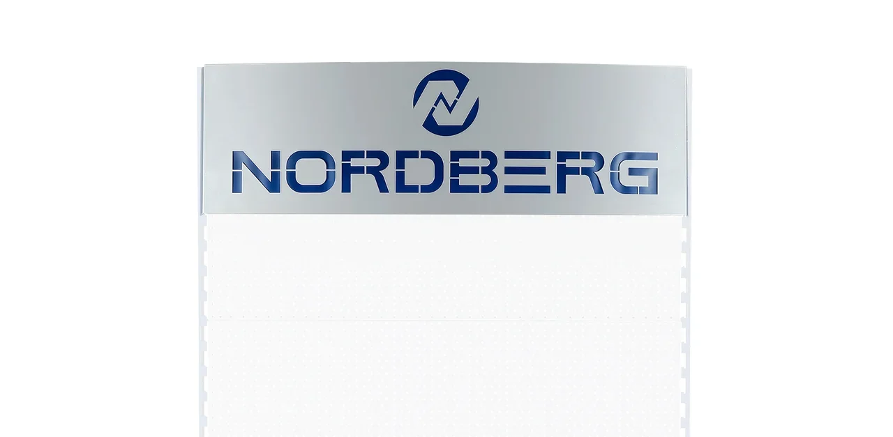 Фриз-экран "NORDBERG" FRE-100 с электрокомплектом (Алюминий 9006 глянец)