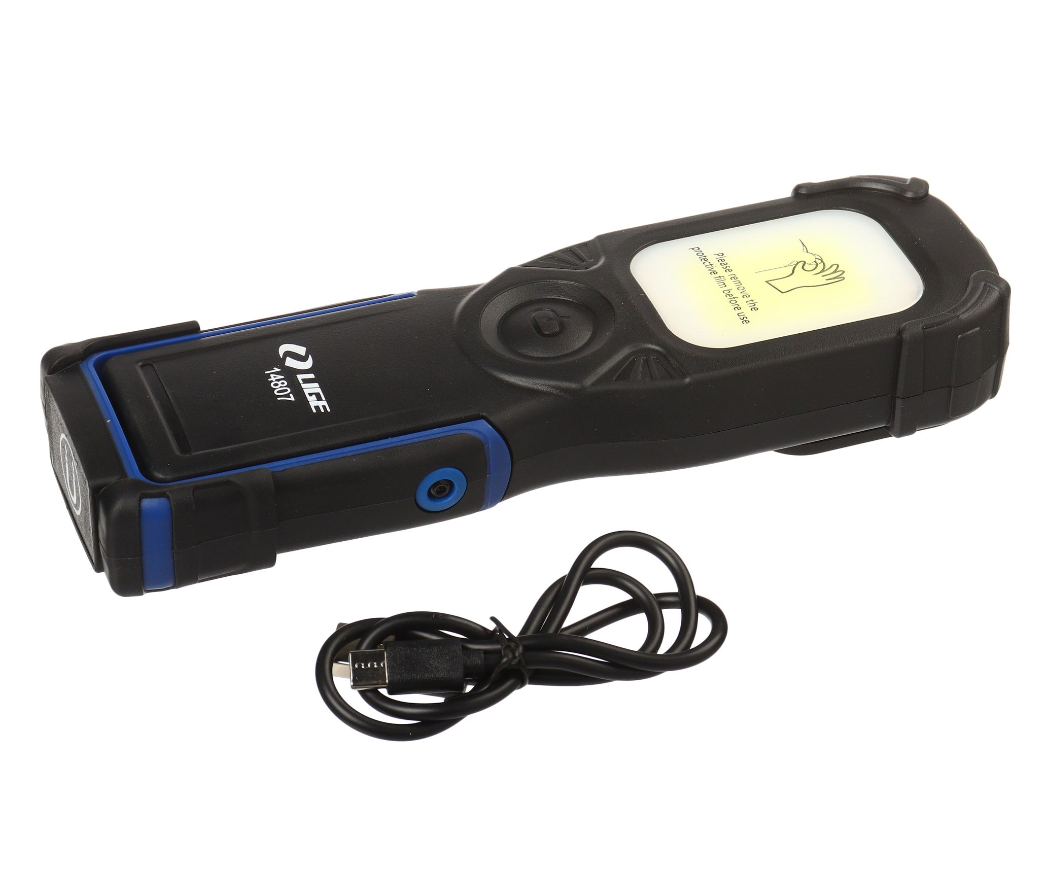 Фонарь аккумуляторный (180°, 10W, COB 7000K, 1000 Lumen, 3.7V, 5200mAh, Type-C) LG-14807 LIGE /1/50