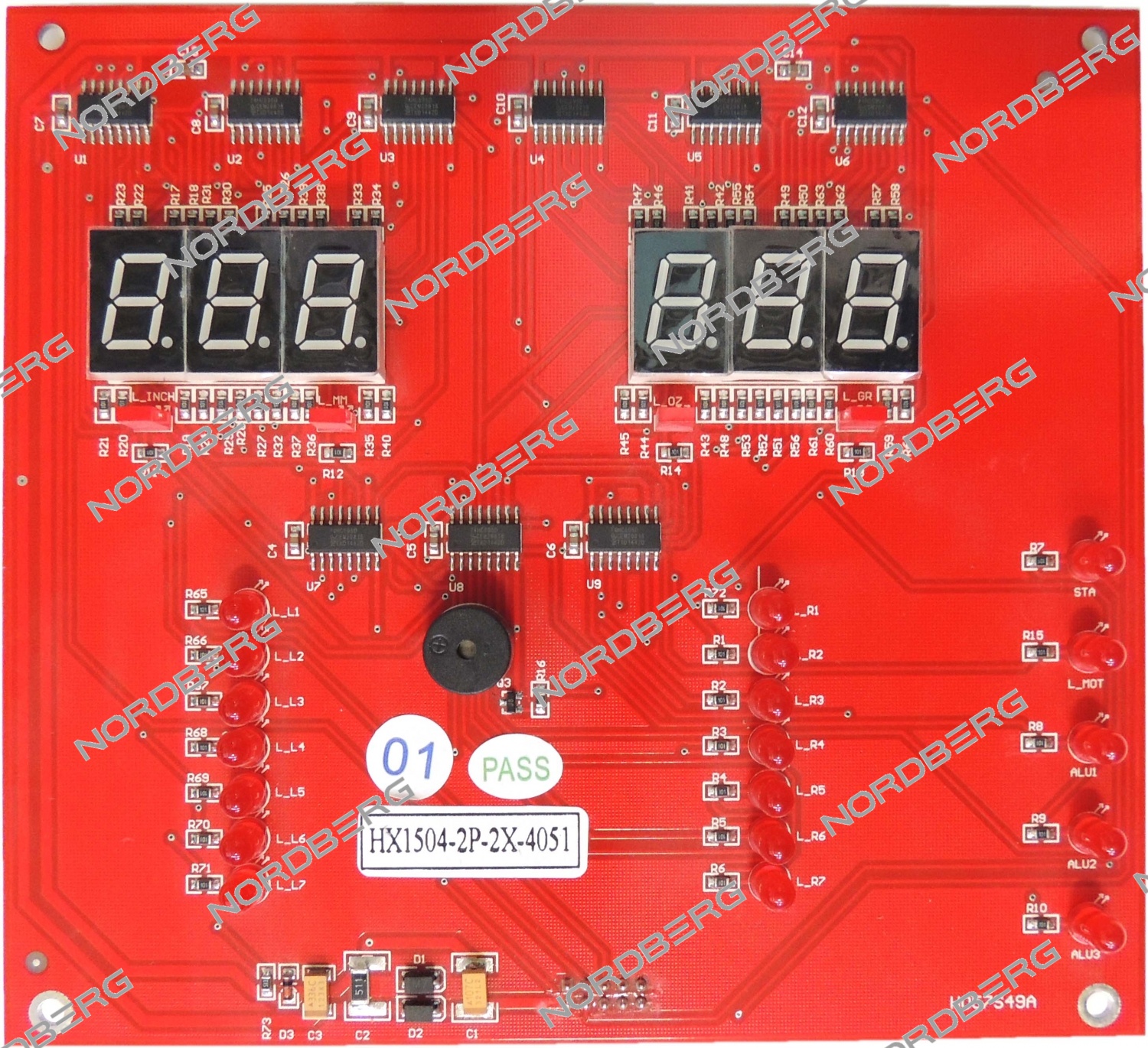 Плата (5509092) дисплея для 4524E, 4524C NORDBERG B-01-1210002
