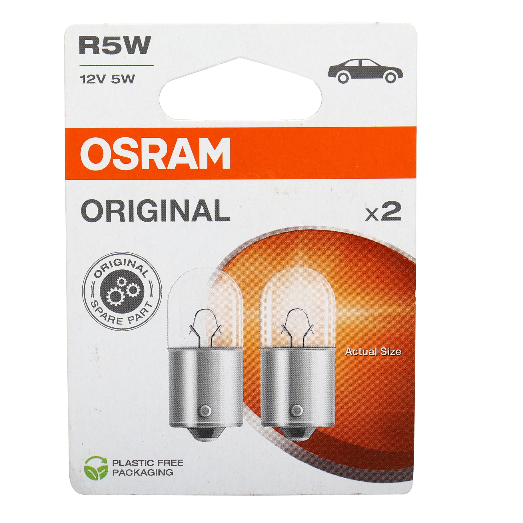 Автолампа R5W (BA15s) (2шт) 12V OSRAM /1/10
