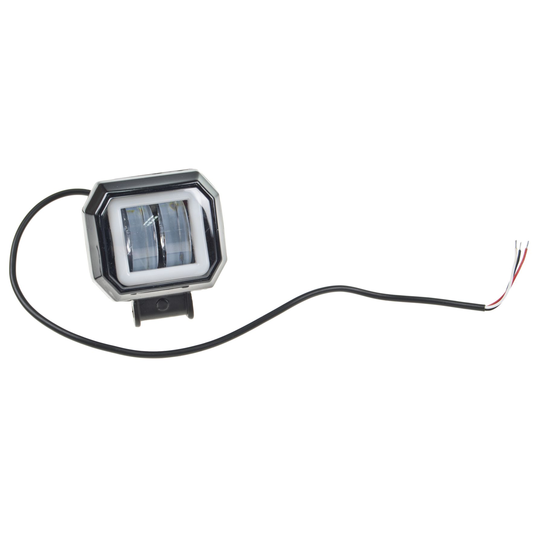 Фара рабочего света MIS-20W(SQ) с подсветкой квадратная 120х100мм 10-30V MISTAR /1