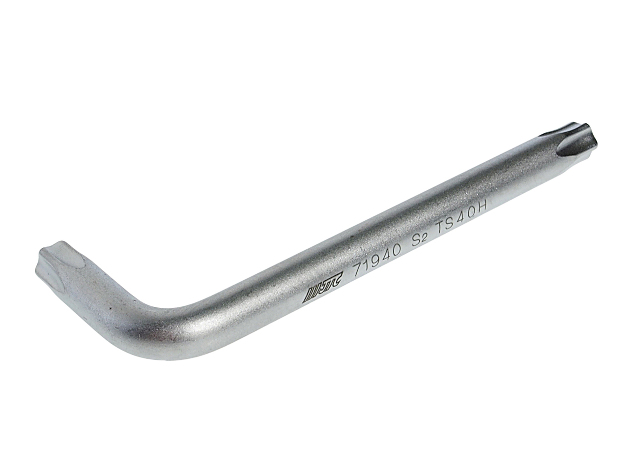 JTC-71940 - Ключ TORX Г-образный TS40H 5-гранный L=76мм JTC - 
Материал: S2.
Размер: TS40H.
Длина: 76 мм.
Ширина: 26 мм.
Количество шт. в упаковке: 10.
