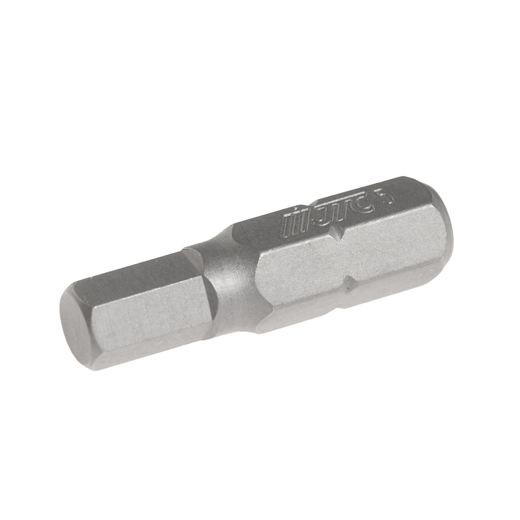 JTC-1152505 - Бита HEX H5х25мм 1/4" DR 6-ти гранная S2 JTC - 
Размер: 5 х 25 мм.
Квадрат: 1/4" DR, 6-гранная.
Материал: S2 сталь.

