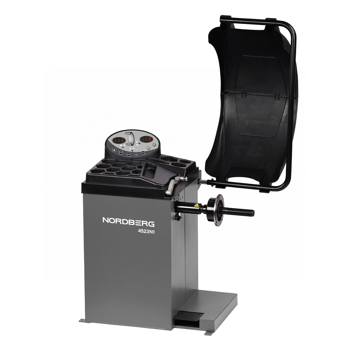 Станок балансировочный с автоматическим вводом 2х параметров, лазером и автостопом (серый) NORDBERG 4523N1(G)