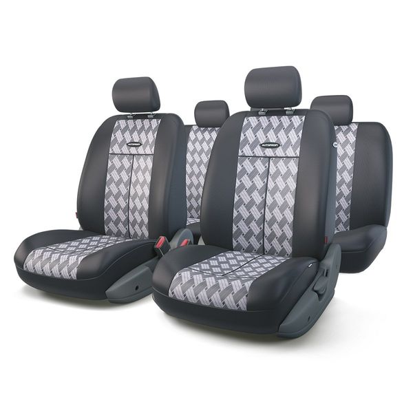 Чехлы на сиденье TT-902J CHESS полиэстер-жаккард, AIRBAG (9шт) AUTOPROFI /1/6