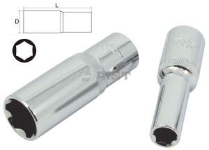 Головка глубокая 5.5мм 1/4" 6-гр. AIST 2121055B Киров