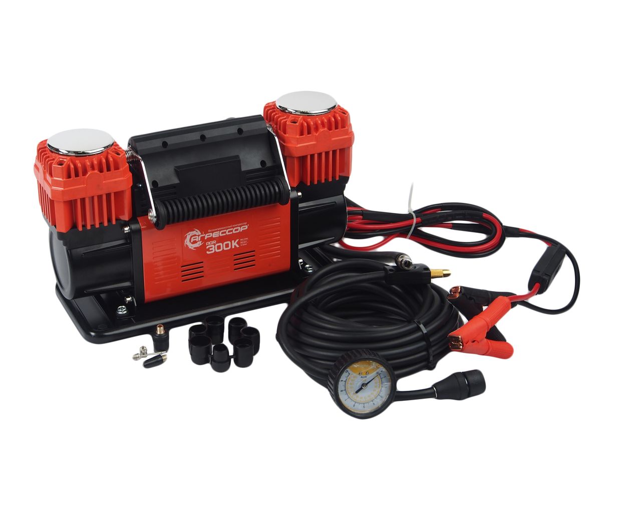 Компрессор АГРЕССОР AGR-300K поршневой (300л/мин) 12V AUTOPROFI /1/2