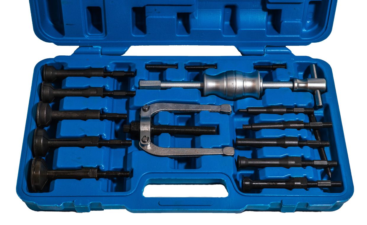 Cъёмник внутренних подшипников, цанговый с обратным молотком 8-58 мм Vertul VR50148