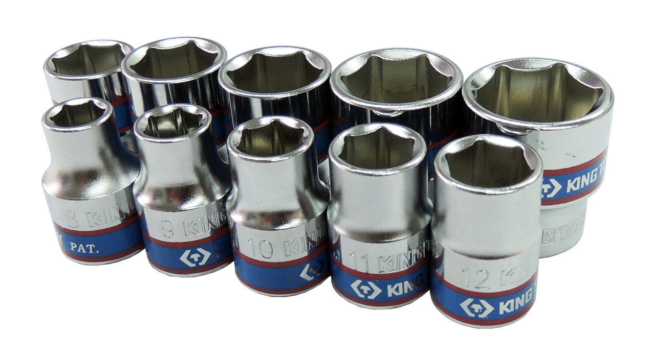 KINGTONY ГОЛОВКА ТОРЦЕВ. 333522M 3/8" 6гр. 22мм