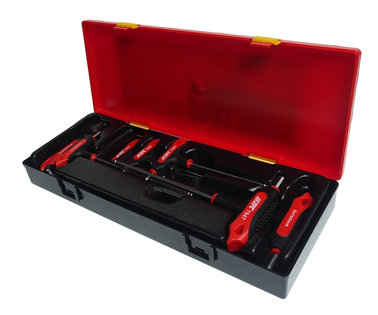 JTC-K6073 - Набор ключей шестигранных 2-8мм Т-образных HEX 7 предметов JTC -  