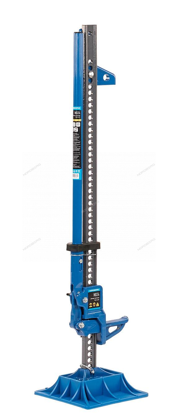 Реечный домкрат 3,5 т с держателем рукоятки и опорой в комплекте, 123 см NORDBERG N024