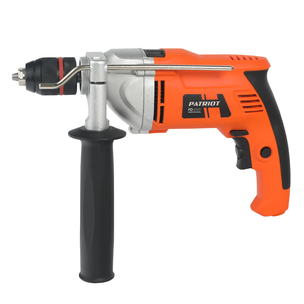 Дрель электрическая ударная PATRIOT FD 850h, с ударом, мощность 850Вт,0-2700об/мин,43200 уд/мин, мак