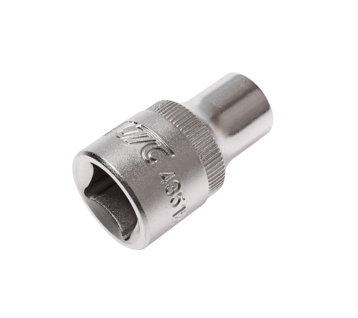 JTC-43512 - Головка торцевая 1/2" TORX E12 L=38мм JTC - 
  Изготовлена из закаленной хром-ванадиевой стали. 
  Размер: 1/2&rdquo;хE12.
  Общая длина: 38 мм. 
  Количество в оптовой упаковке: 10 шт. и 200 шт. 
  Габаритные размеры: 38/22/22 мм. (Д/Ш/В