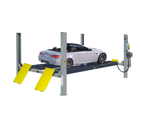 A455A (PEAK 412A) Подъемник четырехстоечный, 5,5 т., под 3D сход-развал для длиннобазных автомобилей (Серый)
