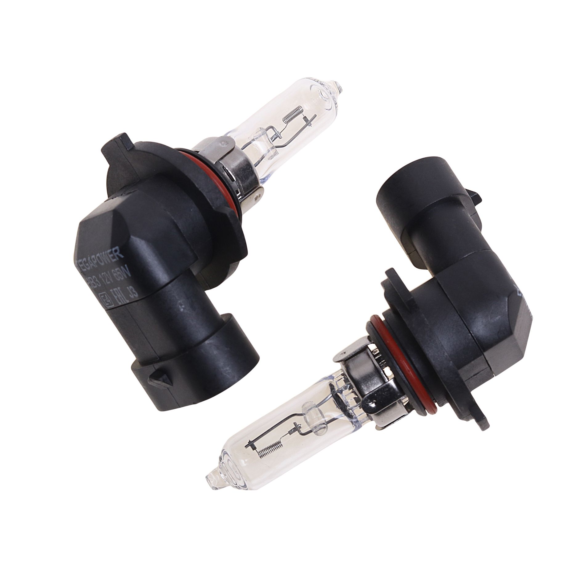 Автолампа HB3/9005 (65) P20d STANDART (бокс, 2шт) 12V MEGAPOWER /1/10