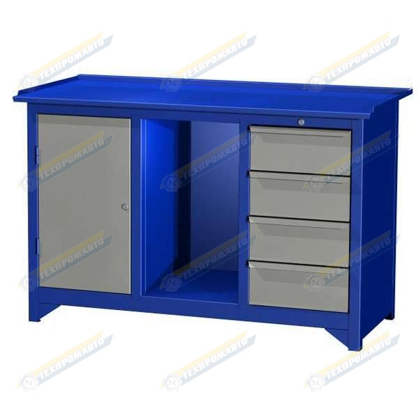 Верстак слесарный двухтумбовый с нишей АС-119