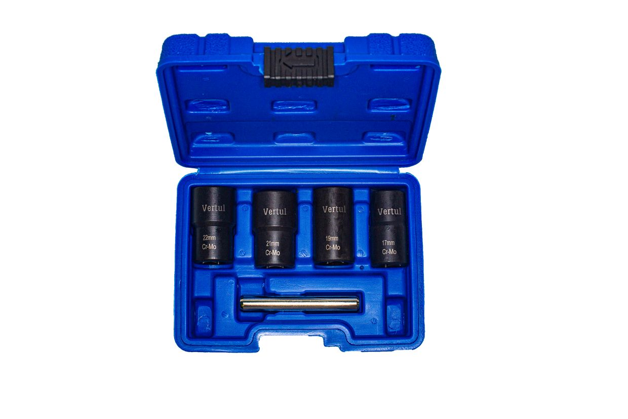 Набор головок для поврежденных болтов и гаек 5 пр. Vertul VR50927