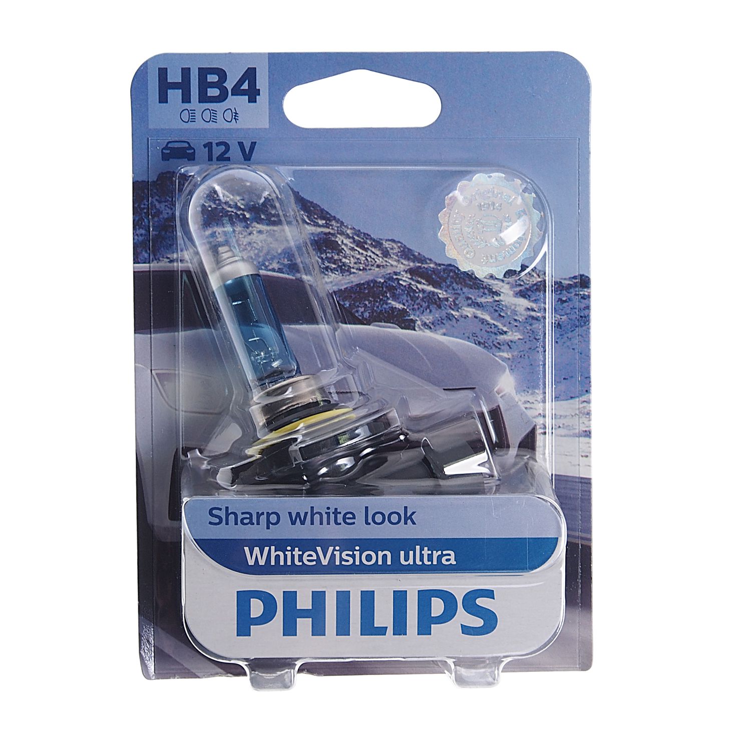 Автолампа HB4 (51) P22d  WhiteVision ultra 4200K (блистер) 12V PHILIPS /1/10
