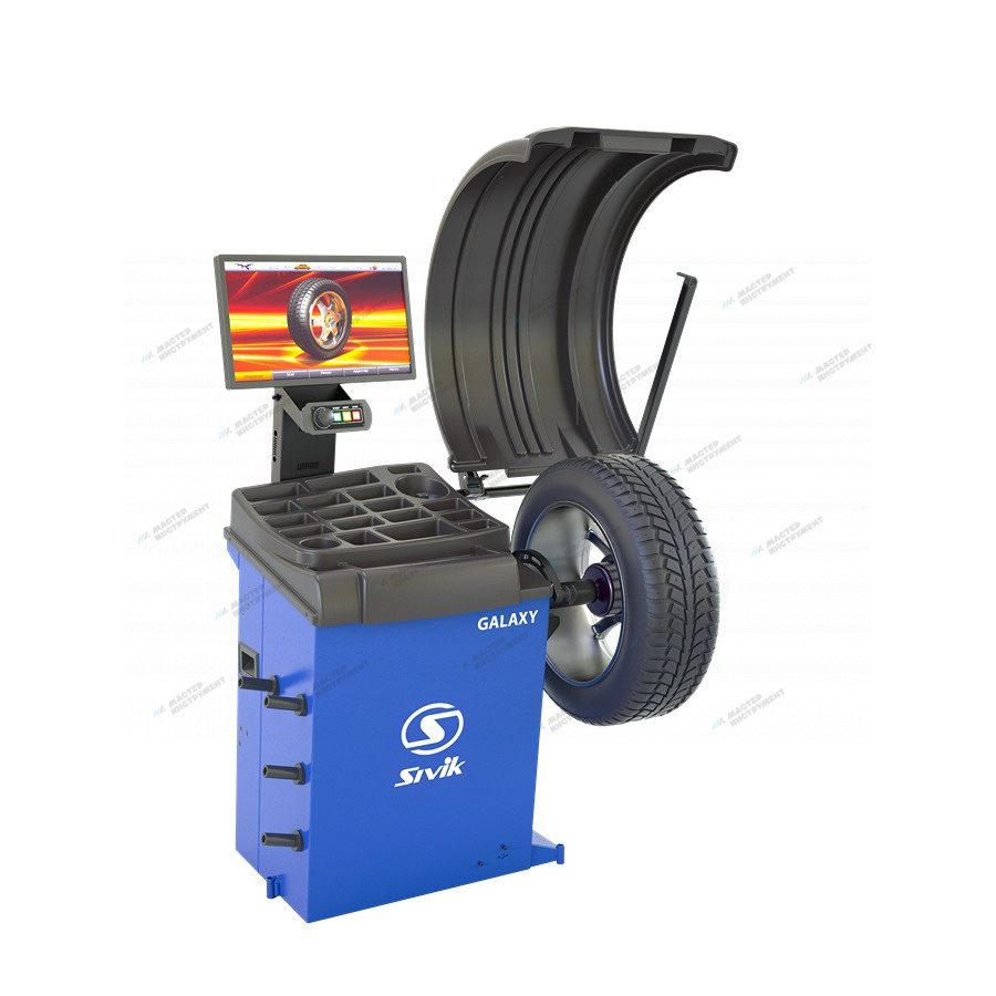 Станок для балансировки колес автомототранспортных средств GALAXY, синий