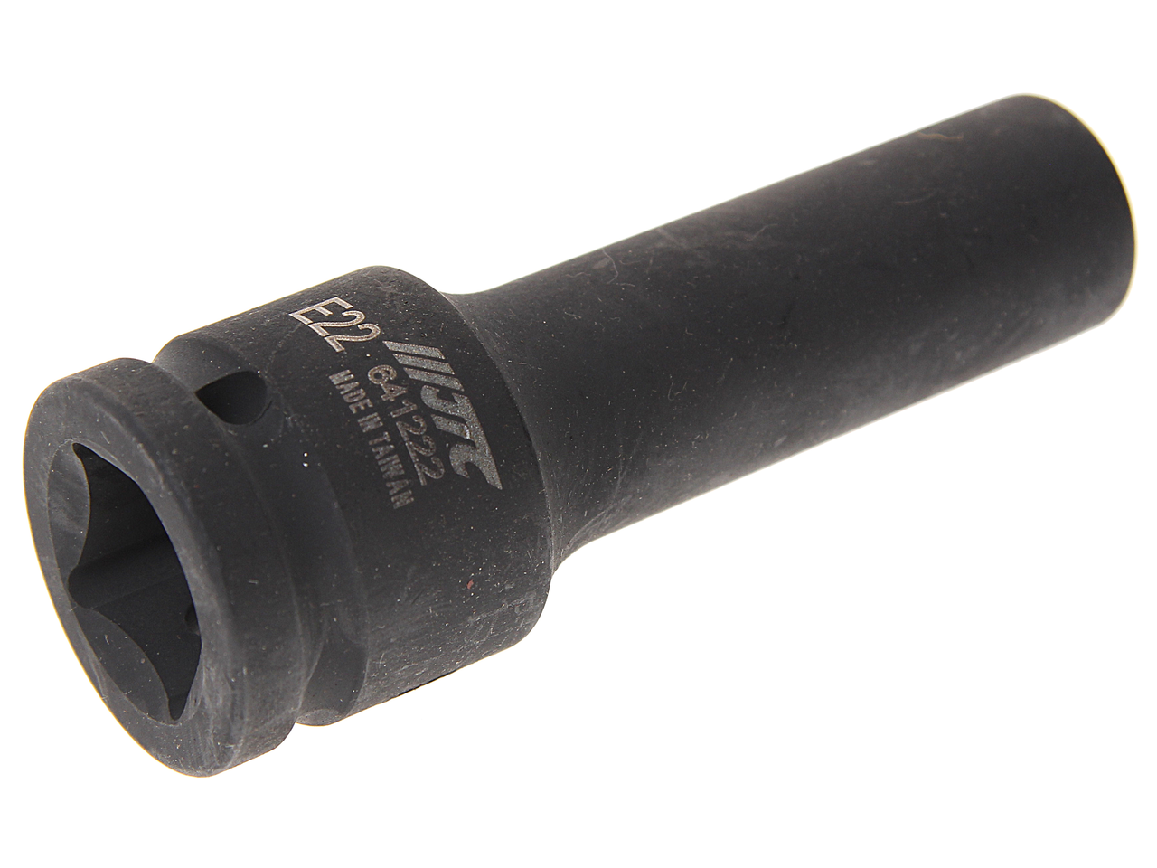 JTC-641222 - Головка торцевая 3/4" TORX E22 глубокая L=110мм JTC - 
Материал: хромомолибденовая сталь.
Посадочный квадрат: 3,4"Dr.
Длина: Е22/110 мм.
