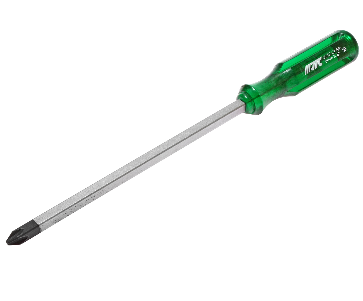 JTC-3712 - Отвертка крестовая PH 3.0х200мм со сквозным стержнем (сталь Cr-Mo) JTC - 
	Эргономичная рукоятка обеспечивает удобный захват.
	Прочная пластиковая рукоятка обладает повышенной ударостойкостью.
	Инструмент изготовлен из хромо-молибденовой ста